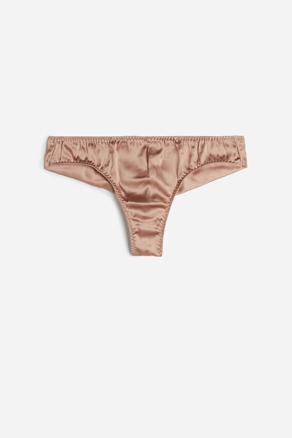 Women Intimissimi Silk Cheeky Briefs Pink | 1325987-NP