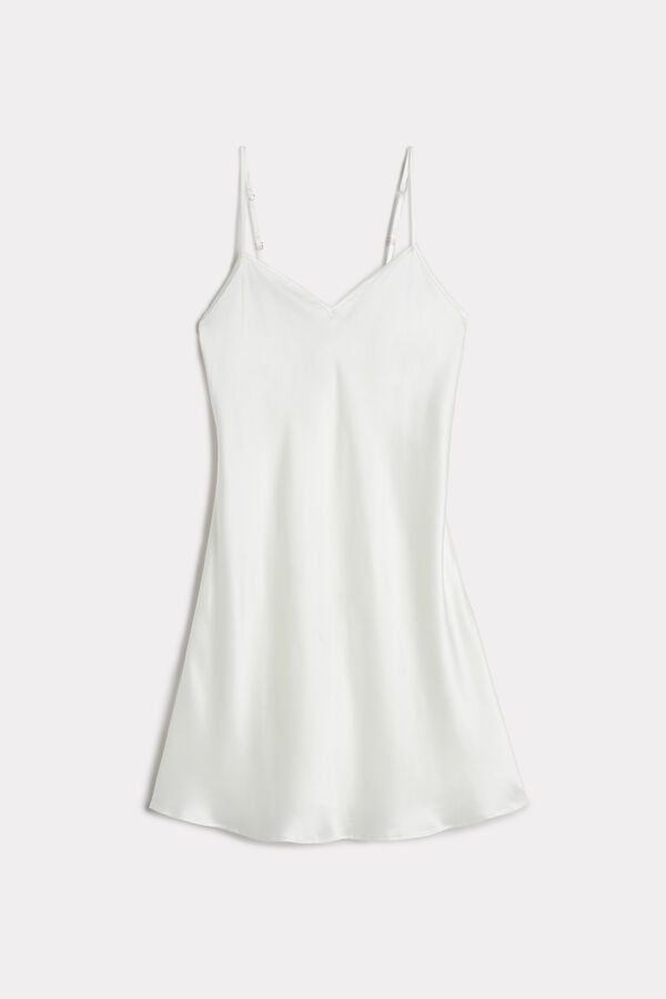 Women Intimissimi Silk Slip Pajamas White | 1734805-CG