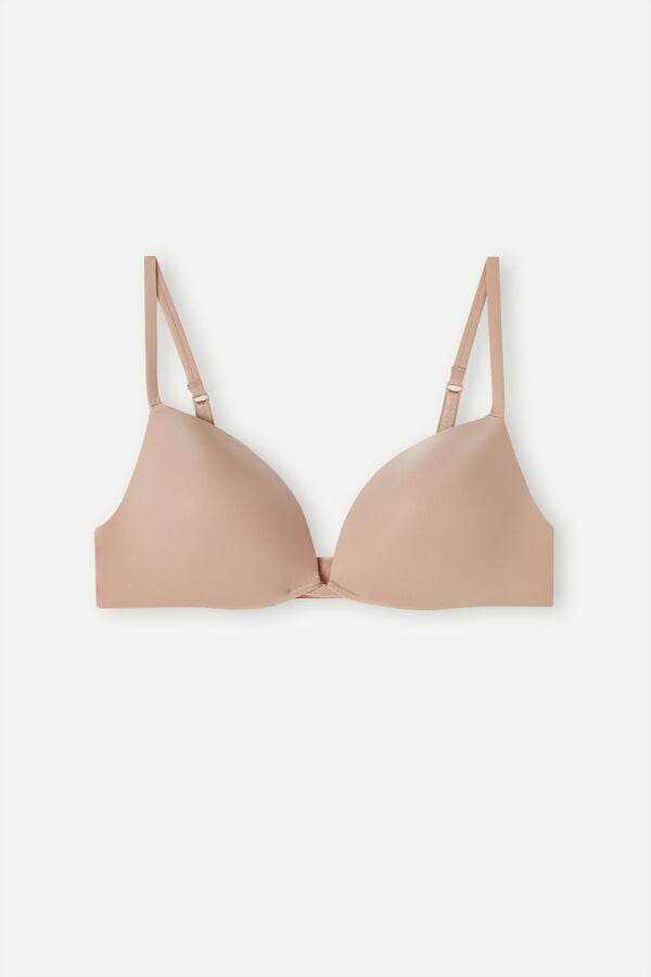 Women Intimissimi Silvia Push-Up Ultralight Microfiber Bra Orange Beige | 7964023-AP