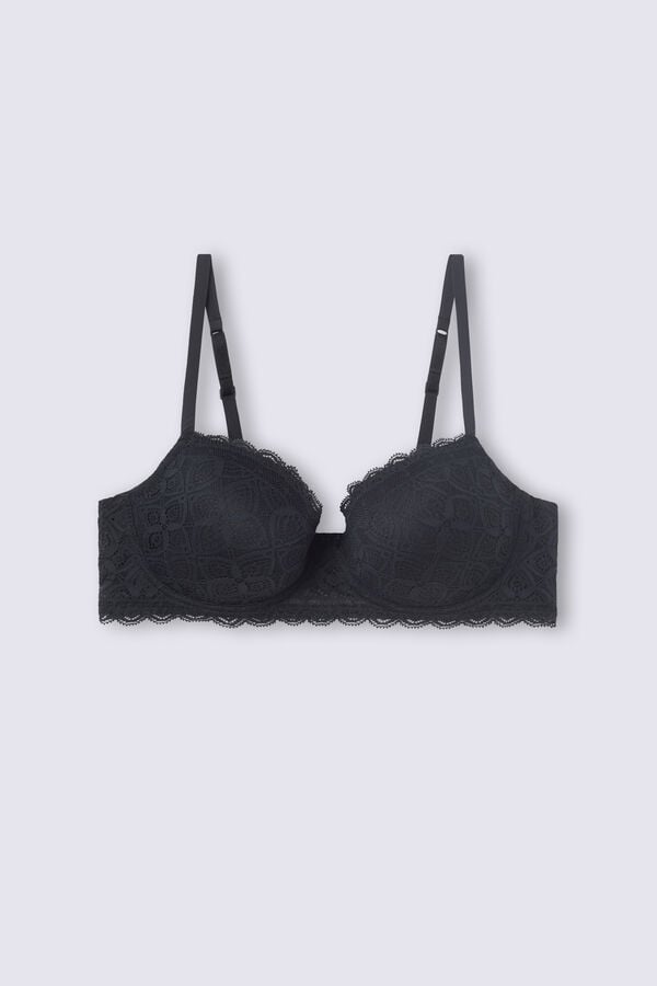 Women Intimissimi Sofia Balconette Lace Bra Black | 0582741-RL