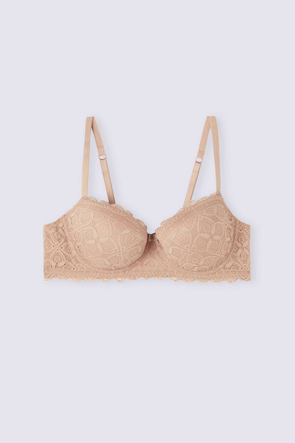 Women Intimissimi Sofia Balconette Lace Bra Orange Beige | 4210953-OS