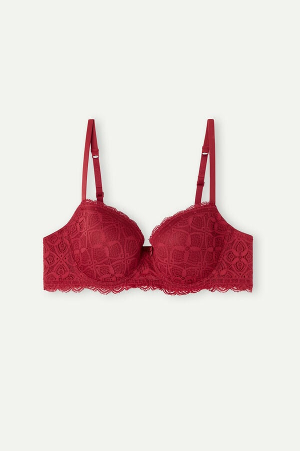 Women Intimissimi Sofia Balconette Lace Bra Red | 8250931-JL