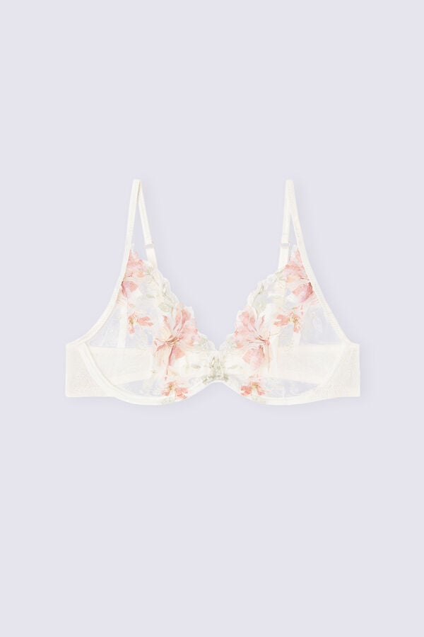 Women Intimissimi Summer Sunset Alessia Balconette Bra White | 9521860-JO