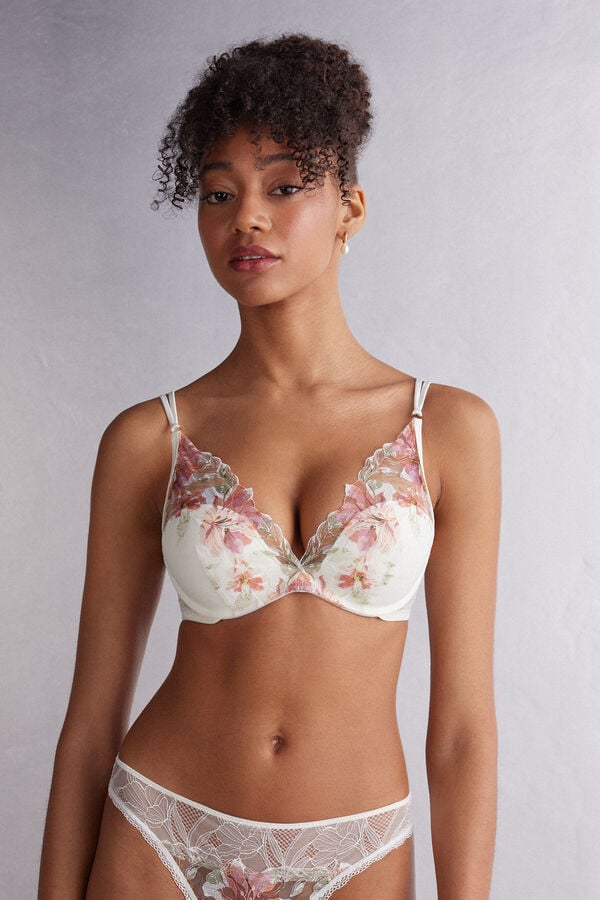 Women Intimissimi Summer Sunset Giorgia Balconette Bra White | 5248719-VM