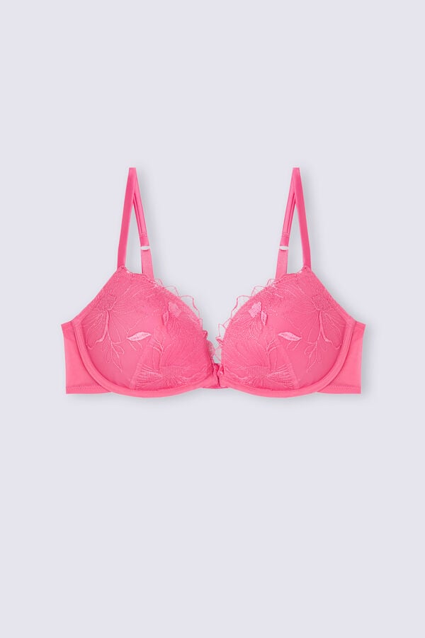 Women Intimissimi Sweet Like Sugar Silvia Push-Up Bra Pink | 1680497-EH