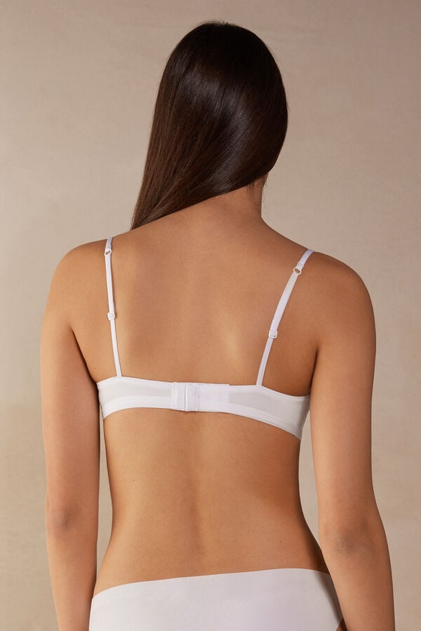 Women Intimissimi Tiziana Triangle Ultralight Microfiber Bra White | 6549802-JT