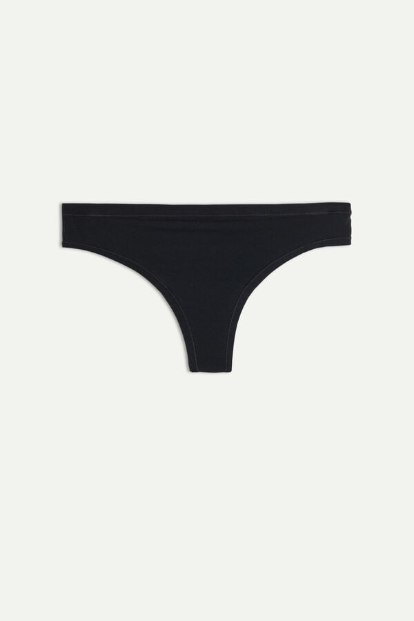 Women Intimissimi Ultralight Cottonzilian Briefs Black | 3564708-HD