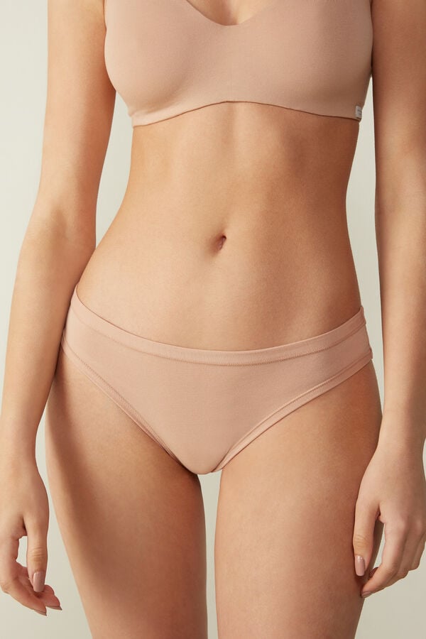 Women Intimissimi Ultralight Cottonzilian Briefs Orange Beige | 0457981-TZ