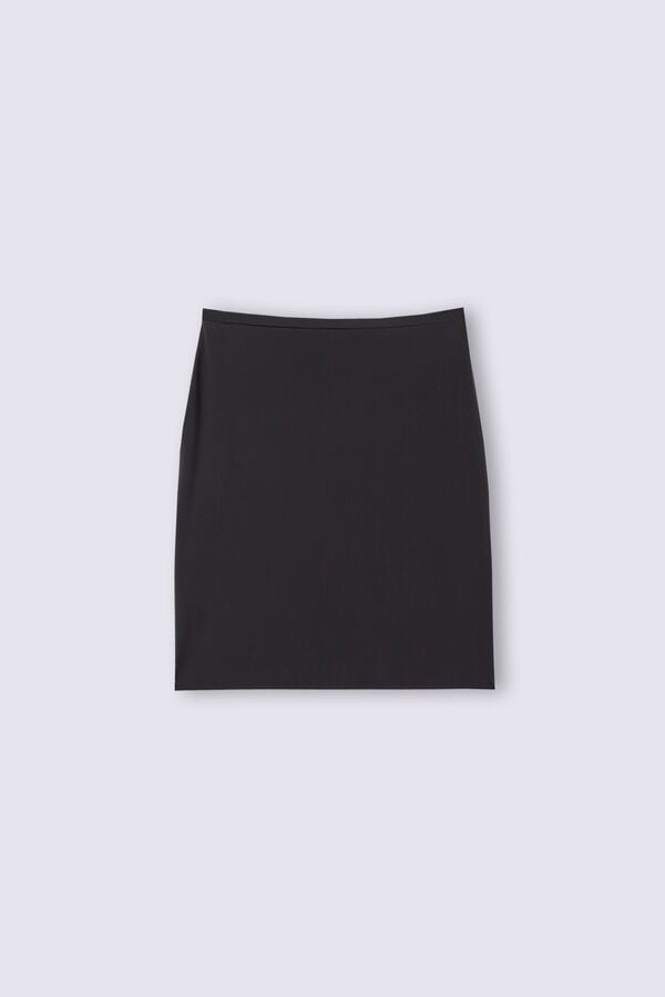 Women Intimissimi Ultralight Microfiber Skirt Black | 2514893-VI