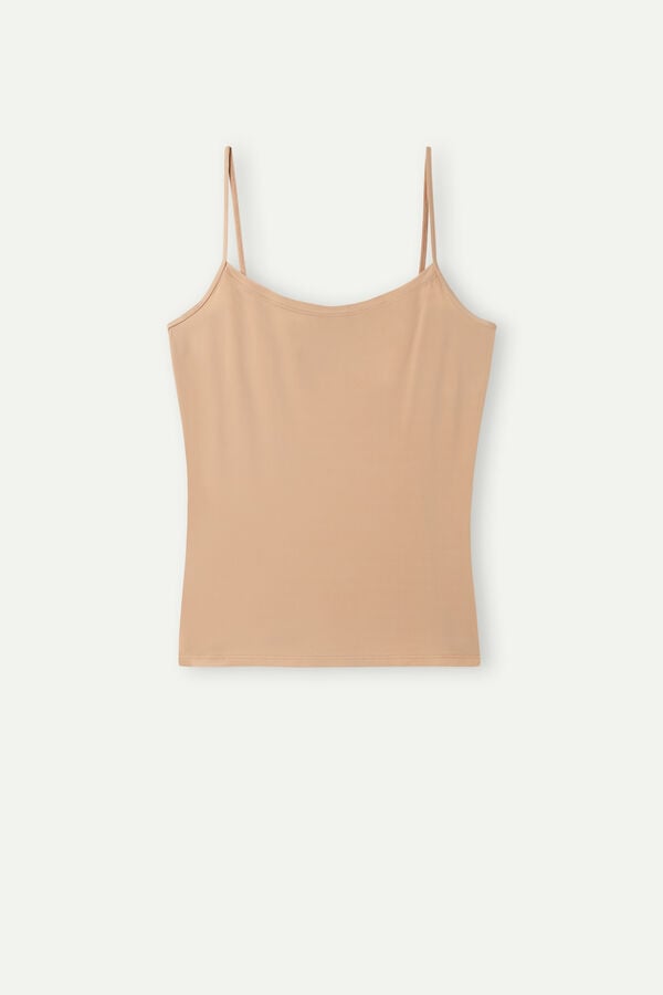 Women Intimissimi Ultralight Microfiber Tank Top Orange Beige | 0392741-NI